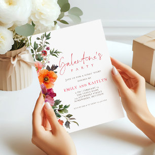 Elegant Florals Galentines Party Invitation