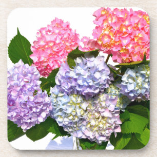 Elegant florals in mason jar coaster