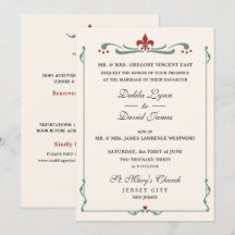 Elegant Florentine Fleur-de-Lis All In One QR Code