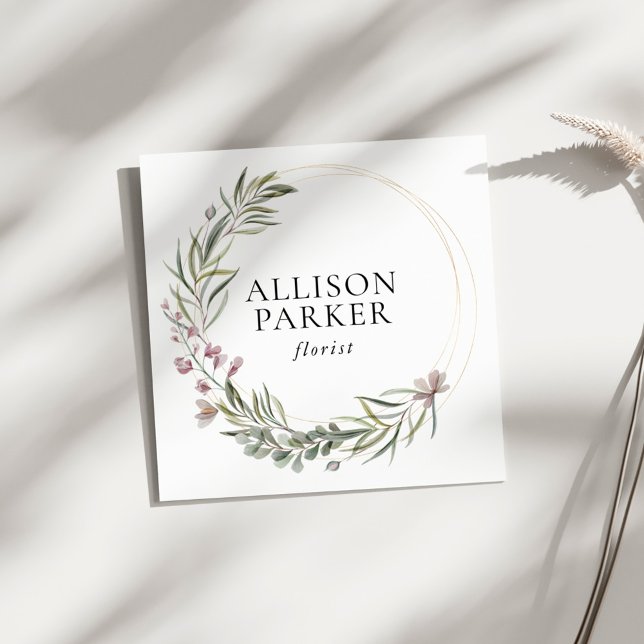 Elegant Florist Business Card (Creator Uploaded)