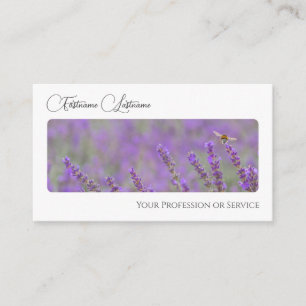 Elegant florist flower blossom calligraphy QR-Code Business Card