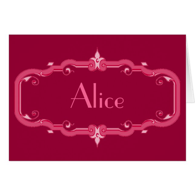 Elegant Flourish Frame (Front Horizontal)