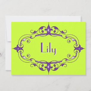 Elegant Flourish Frame Invitation