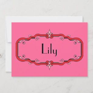 Elegant Flourish Frame Invitation