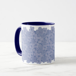 Elegant Flower Blue Buttercups Mug