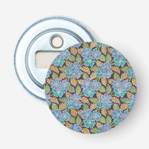 Elegant Flower Blue Periwinkle Floral Classic Bottle Opener