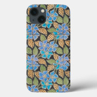 Elegant Flower Blue Periwinkle Floral Classic