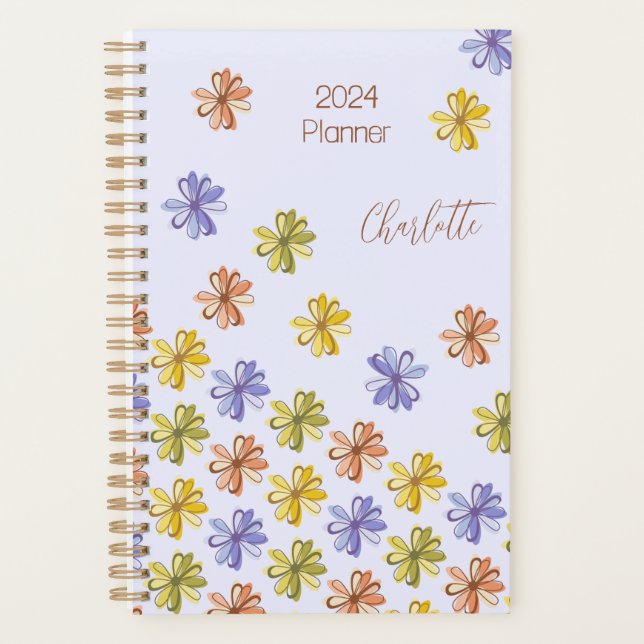 Elegant flower design planner (Front)