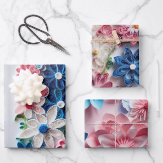 Elegant Flower Design Wrapping Paper