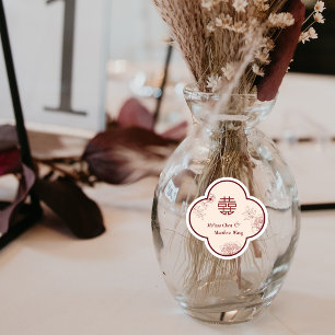 Elegant Flower Double Xi Chinese Wedding