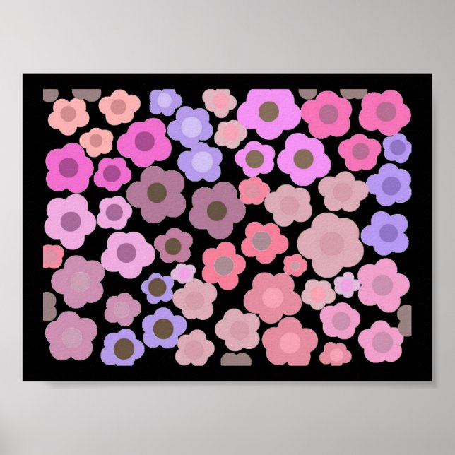 Elegant Flower Mirage Poster (Front)