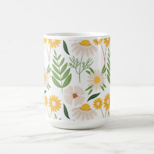 Elegant Flower & Nature White Mug
