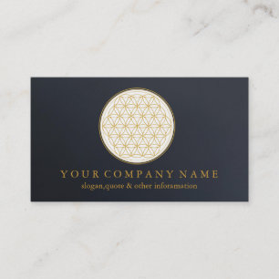 Elegant Flower Of Life New Age Spiritual Healer Business Card