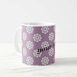 Elegant Flower Pattern Coffee Mug