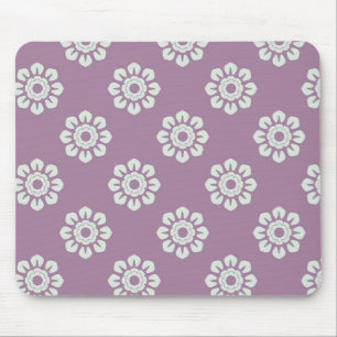 Elegant Flower Pattern Mouse Pad