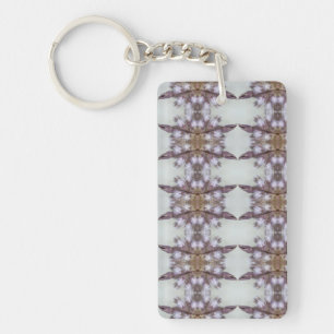 Elegant Flower Rhombus Art variation9 collection Key Ring