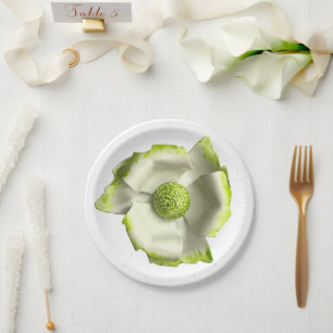 Elegant Flower Spring Summer Wedding Birthday Paper Plate