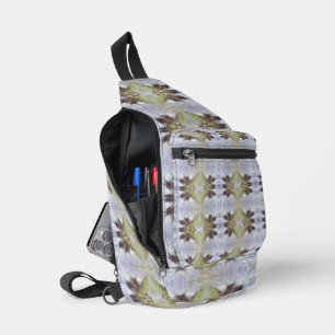 Elegant flower Style Geometry ART Rotate4 Sling Bag