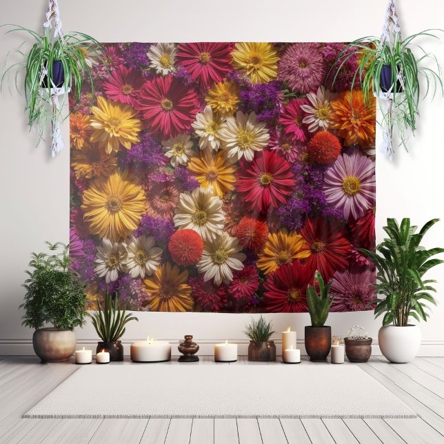 Elegant Flower Wall Tapestry Backdrop (Creator Uploaded)