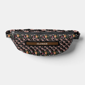Elegant Flower Watercolor Customise Bum Bags
