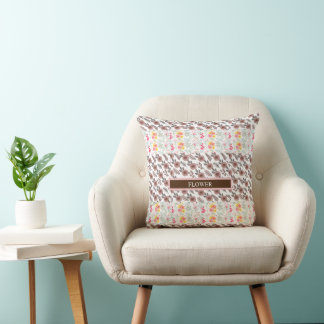 Elegant Flower Watercolor Customise Cushion