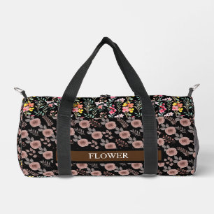 Elegant Flower Watercolor Customise Duffle Bag