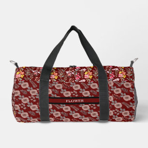 Elegant Flower Watercolor Customise Duffle Bag
