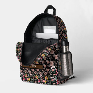Elegant Flower Watercolor Customise Printed Backpack
