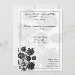 Elegant Flower Wedding Invitations