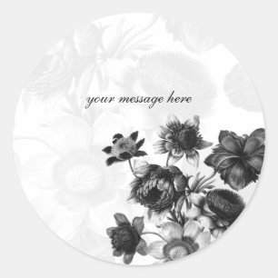 Elegant Flower Wedding Stickers