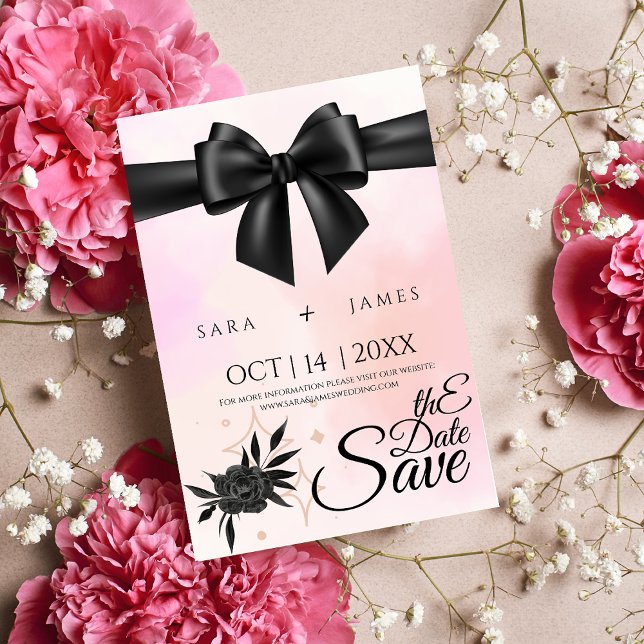 Elegant Flowering Save the Date Announcement Card (Creator Uploaded)
