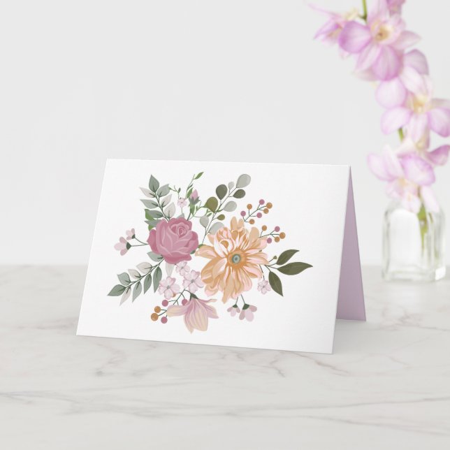 Elegant Flowers, A Friend is... Card (Orchid)