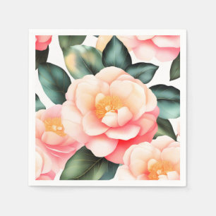 Elegant Flowers Camellia Napkin