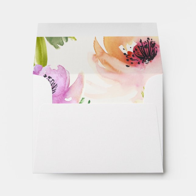 Elegant Flowers Notecard Envelope (Back (Bottom))
