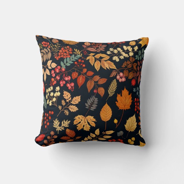 Elegant Flowers Pattern Cushion (Front)