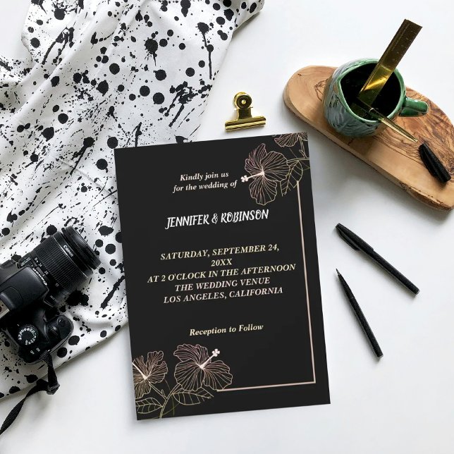 Elegant flowers petal Wedding Invitation (Creator Uploaded)