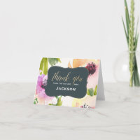 Elegant Flowers | Thank You Card