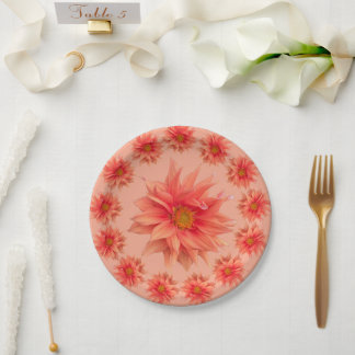 Elegant Flowery, Paper Plate