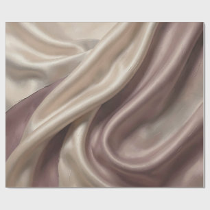 Elegant Flowing Silk Abstract Wrapping Paper