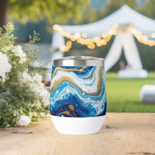 Elegant Fluid Art Decorative Coffee Mugs Abstract