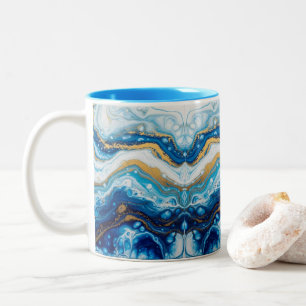 Elegant Fluid Art Decorative Coffee Mugs Abstract