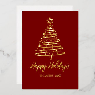 Elegant Foil Christmas Card 