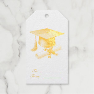 Elegant Foil Graduation Gift Tag