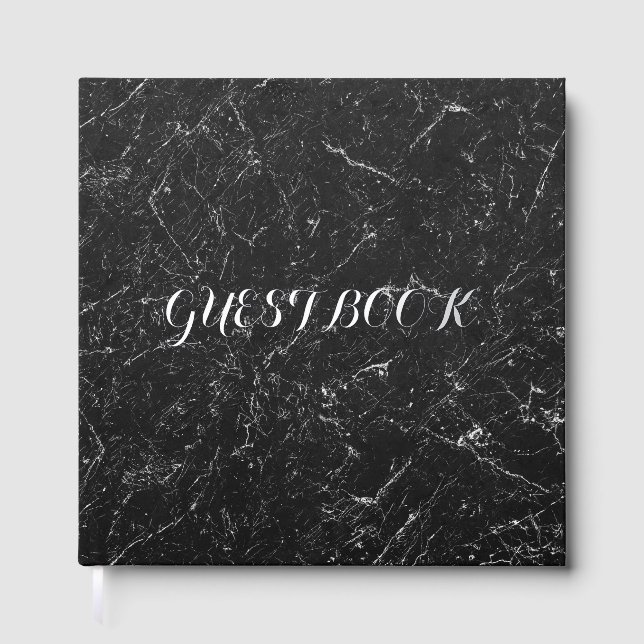 Elegant Foil Guest Book (Front)