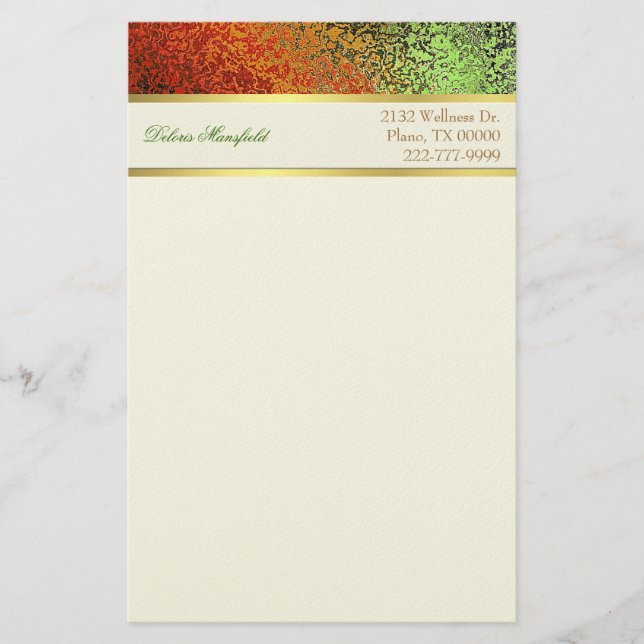 Elegant Foil Look Business Stationery (Front)