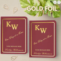 Elegant Foil Name Daily Journal