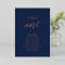 Elegant Foil Navy Table Number 1 Seating Chart