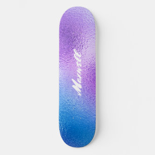 Elegant Foil Ombre gradient Skateboard