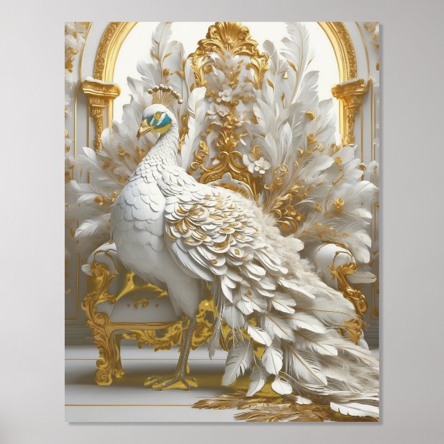 Elegant Foil Print, Foil Colour: Gold, Mat Prints (Front)