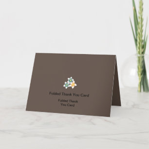 Elegant Folded Personalised for Any Occasion! Thank You Card